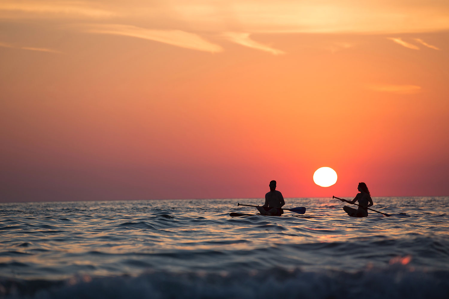 kayak-sunset